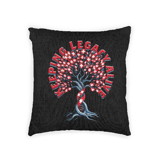 Genealogy Genealogist Swiss Ancestry Woven Pillows