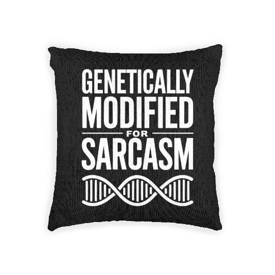 Sarcastic Genealogy DNA Test Genetics Biologist Woven Pillows