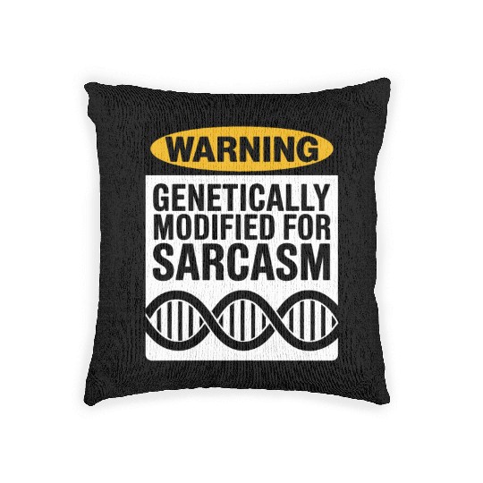 Sarcastic Genealogy DNA Test Genetics Biologist Woven Pillows