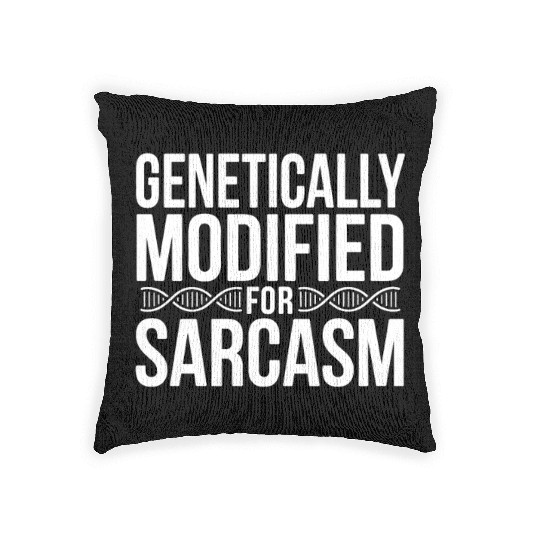 Sarcastic Genealogy DNA Test Genetics Biologist Woven Pillows