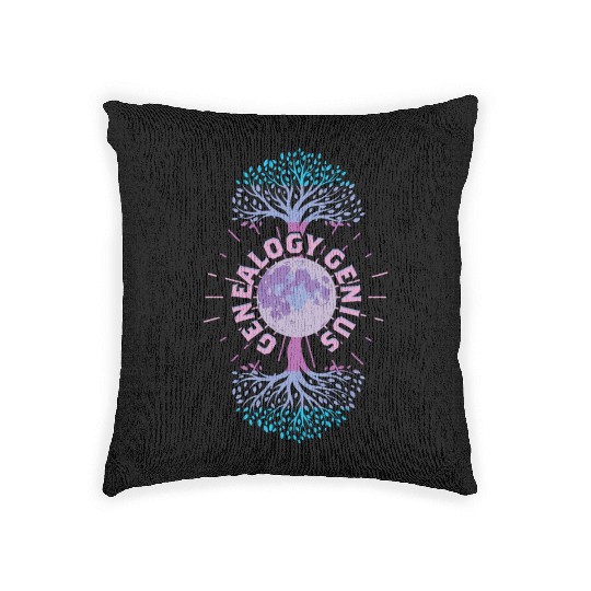 Genealogy Genealogist Ancestry Woven Pillows