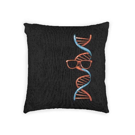 Sarcastic Genealogy DNA Test Genetics Biologist Woven Pillows