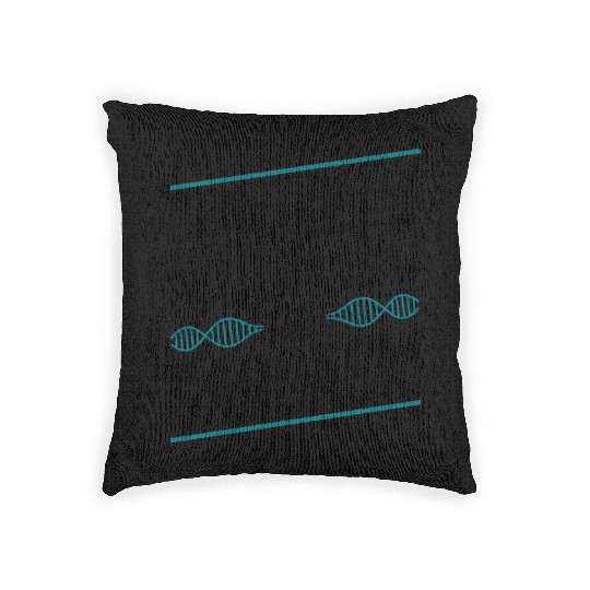 Sarcastic Genealogy DNA Test Genetics Biologist Woven Pillows