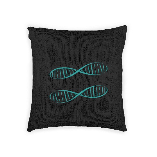 Sarcastic Genealogy DNA Test Genetics Biologist Woven Pillows