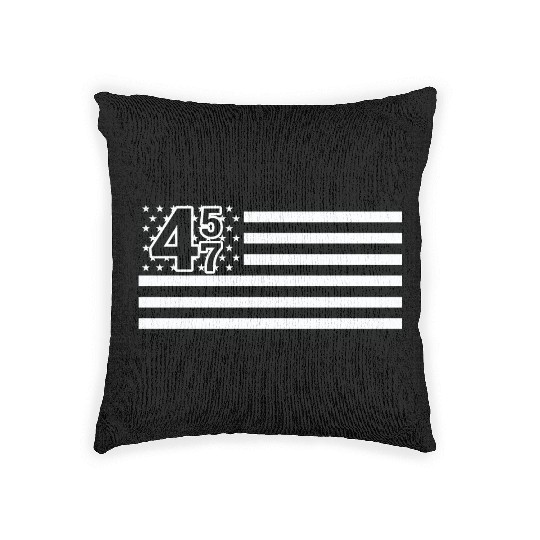 Trump 45 47 President Trump Republican Woven Pillows