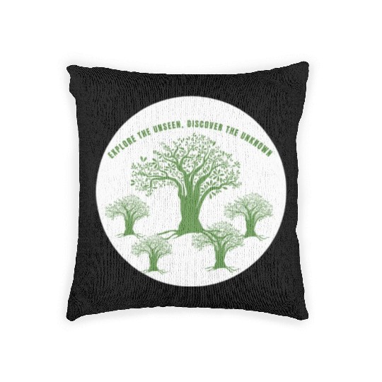 Green Tree Environmentalism Advocacy Woven Pillows