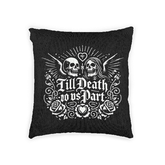 Till Death Do Us Part Woven Pillows