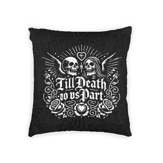 Till Death Do Us Part Woven Pillows