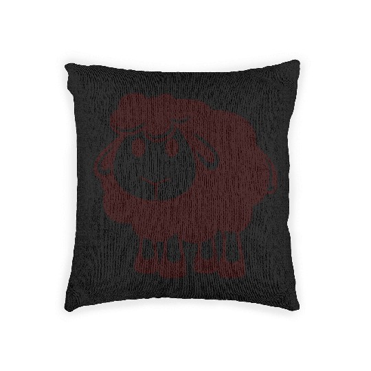 Black Sheep Small Cute Cute Lamb Cool Comic Sweet Woven Pillows