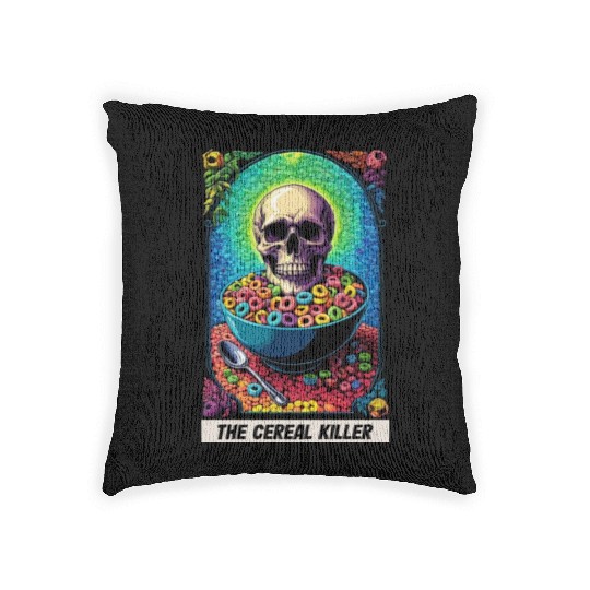 The Cereal Killer Woven Pillows