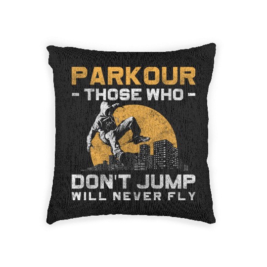 Freerunning Extreme Sport Underground Stunt Woven Pillows