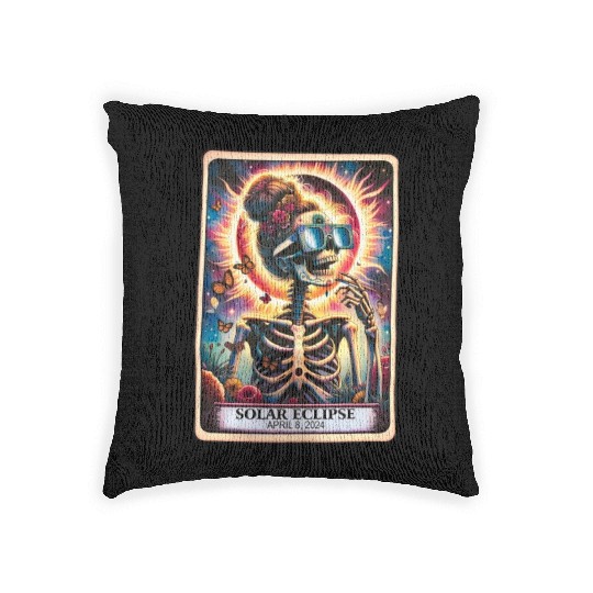 The Solar Eclipse Woven Pillows