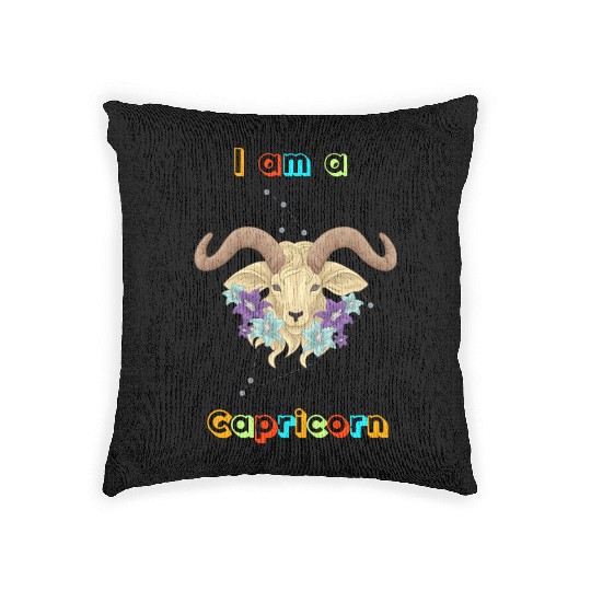 I am a Capricorn Woven Pillows