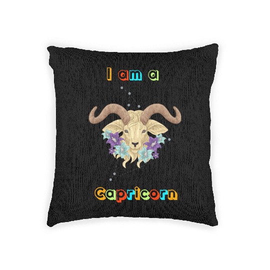 I am a Capricorn Woven Pillows