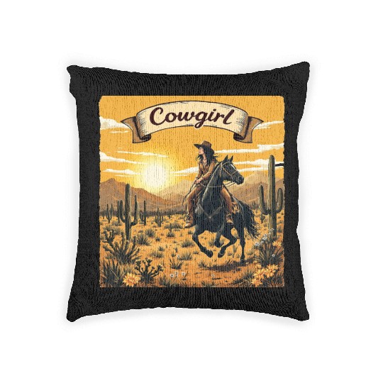 Cowgirl Woven Pillows | Embrace Your Western Spirit