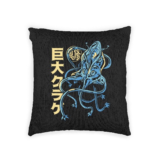 Jellyfish Japanese Monster Woven Pillows