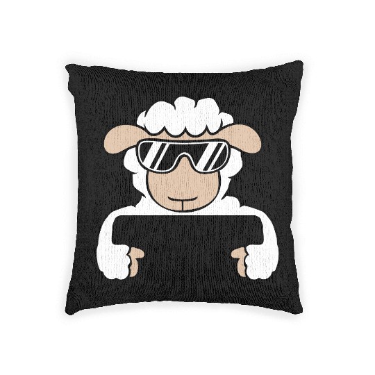 Sheep Official Dj Sunglasses Party Lamb Music Cool Woven Pillows