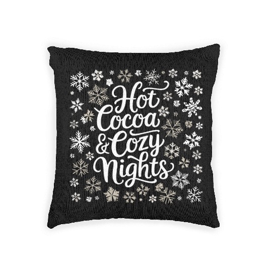 Hot Cocoa & Cozy Nights - Winter Wonderland Woven Pillows