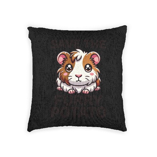 Save the Furry Potato Funny Guinea Pig Cute Kawaii Woven Pillows