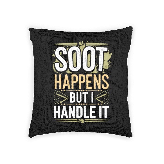 Chimney Sweeping Traditional Trades Fireplace Woven Pillows