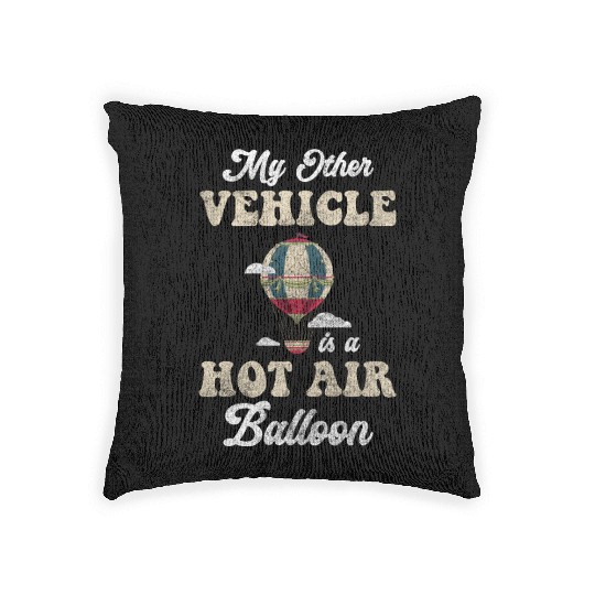 Balloon Fear Of Heights Adventurous Trip Woven Pillows