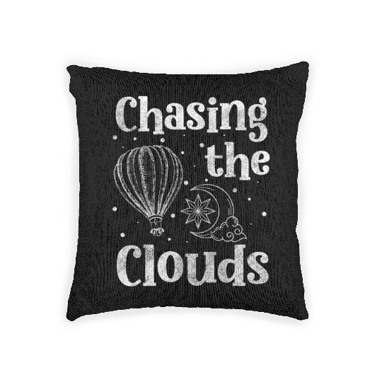 Hot Air Balloon Height Adventure Air Woven Pillows