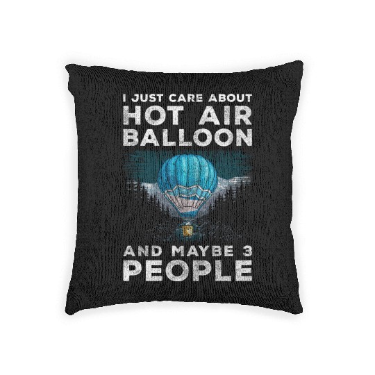 Balloonist Height Adventurous Gas Balloon Woven Pillows