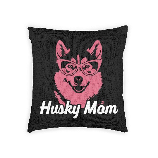 Husky Mom Siberian Husky Dog Dog Lover Mom Woven Pillows