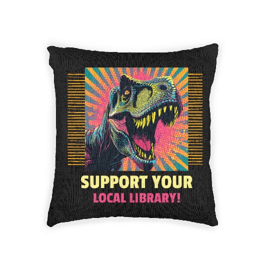 Support Your Local Library Woven Pillows