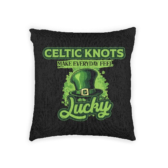 Celtic Knots Make Everyday Feel Lucky St Patricks Woven Pillows