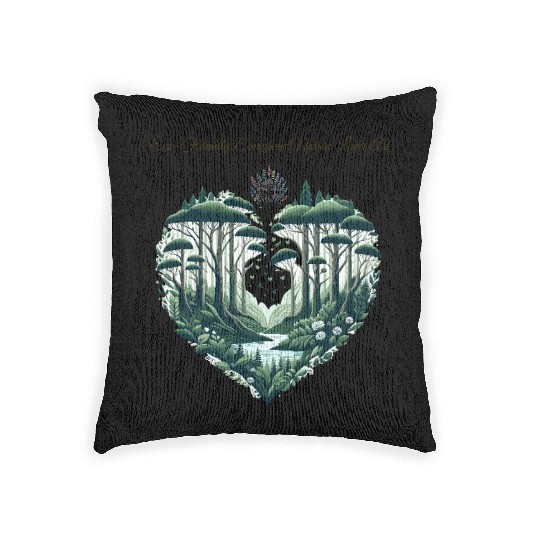 Evergreen Nature Lover Art Woven Pillows