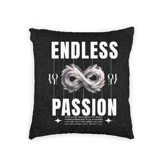 Endless Passion – Love Infinity Symbol Graphic Woven Pillows