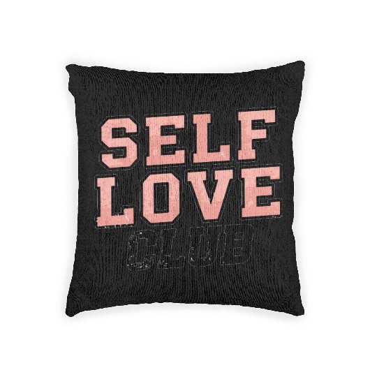 Self Love Club Women's Woven Pillows - Embrace Self-Care