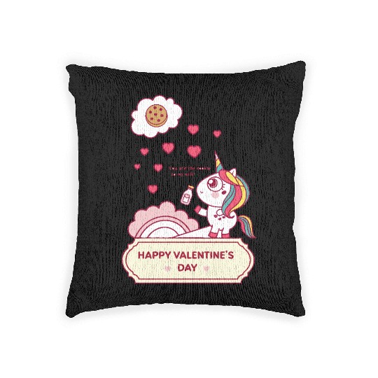 Sweet Unicorn - "You Are The Cookie To My Milk" Woven Pillows