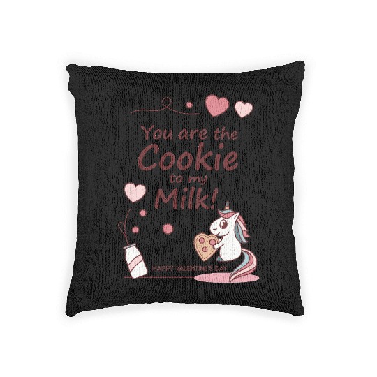 Sweet Unicorn - "You Are The Cookie To My Milk" Woven Pillows