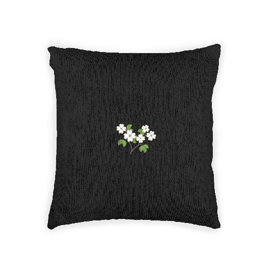 Cherry Blossom Serenity Design Woven Pillows