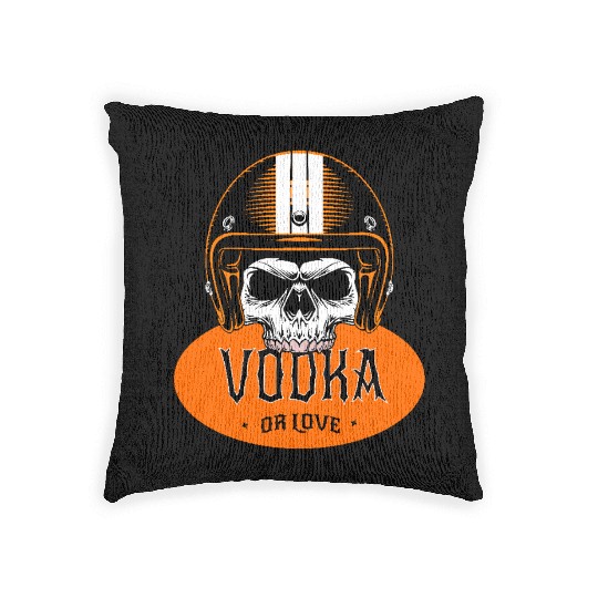 v is for vodka valentines VODKA RIDER Woven Pillows