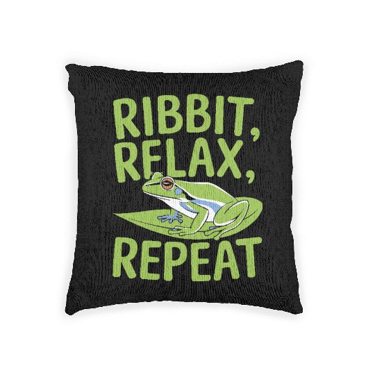 American Green Tree Frog Lover Animal Froggy Toad Woven Pillows