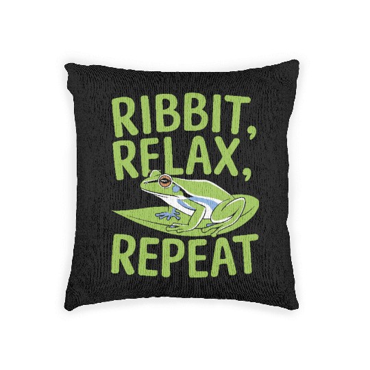 American Green Tree Frog Lover Animal Froggy Toad Woven Pillows