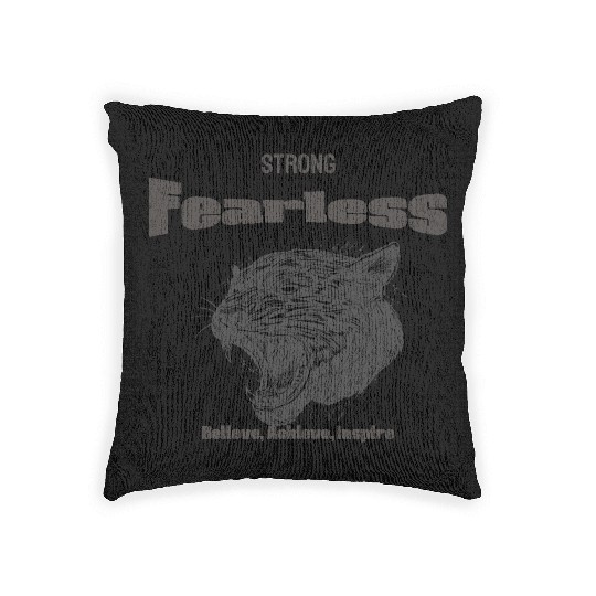 Strong And Fearless Woven Pillows