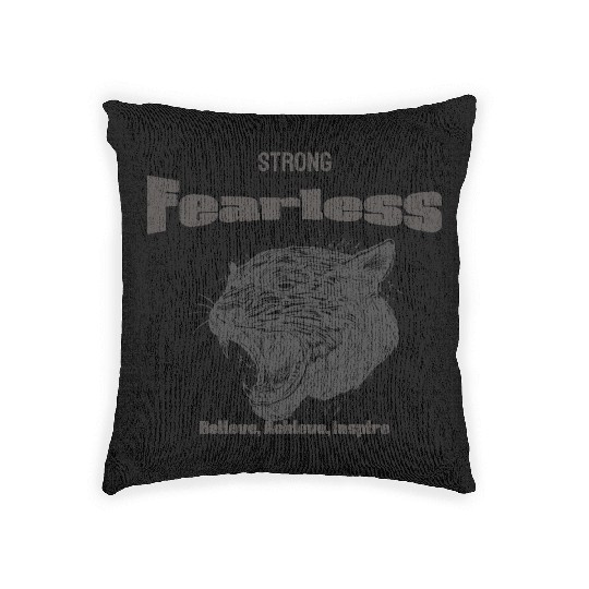 Strong And Fearless Woven Pillows
