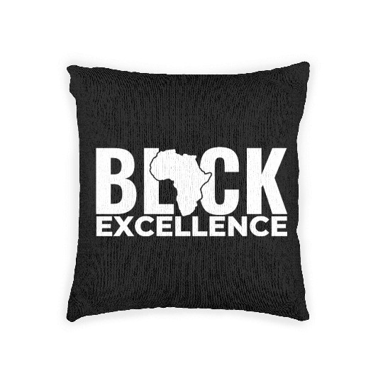 Black Excellence Woven Pillows