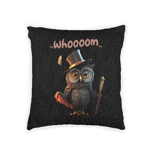 Wizard Owl - Whoooom Magic Woven Pillows