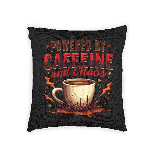 Caffeine Chaos Woven Pillows