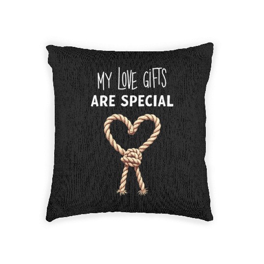 Funny BDSM Valentine My Love Gifts Are Special Woven Pillows