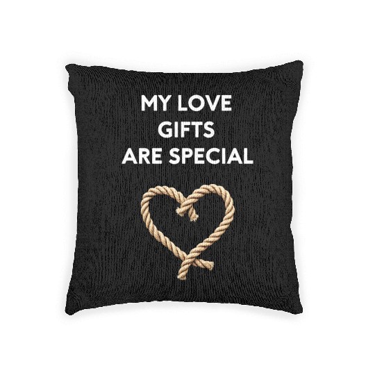 Funny BDSM Valentine My Love Gifts Are Special Woven Pillows