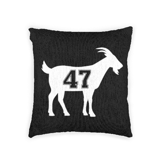 Goat 47 Trump Number 47 President Trump Goat pre47 Woven Pillows