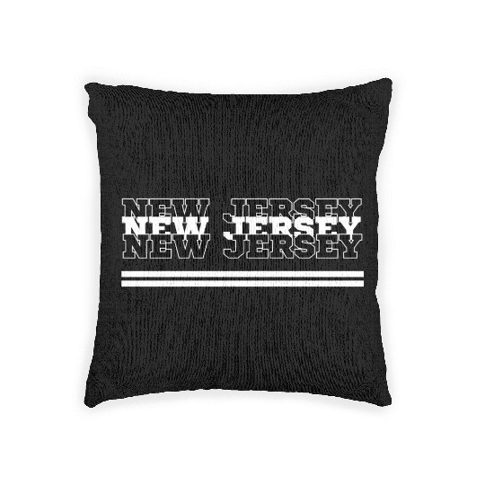 NEW JERSEY GARDEN STATE GROWN AND PROUD Woven Pillows