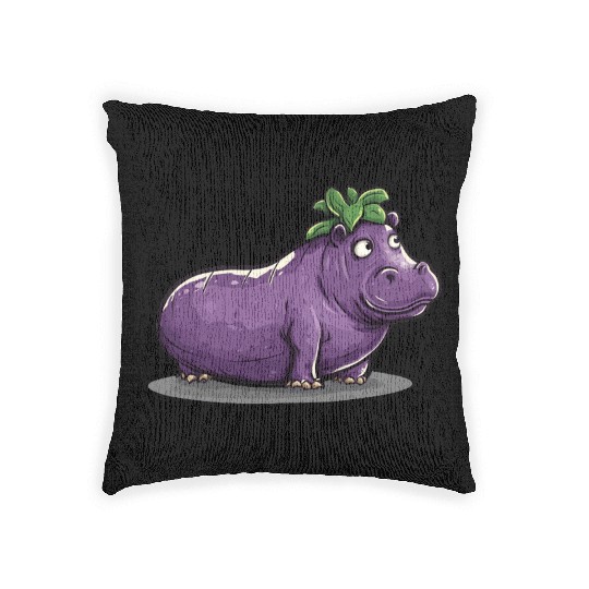 Hip Eggplant Woven Pillows