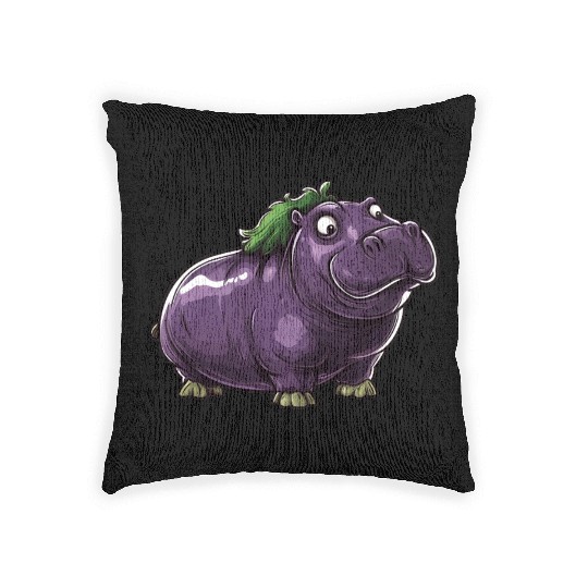 Hip Eggplant Woven Pillows